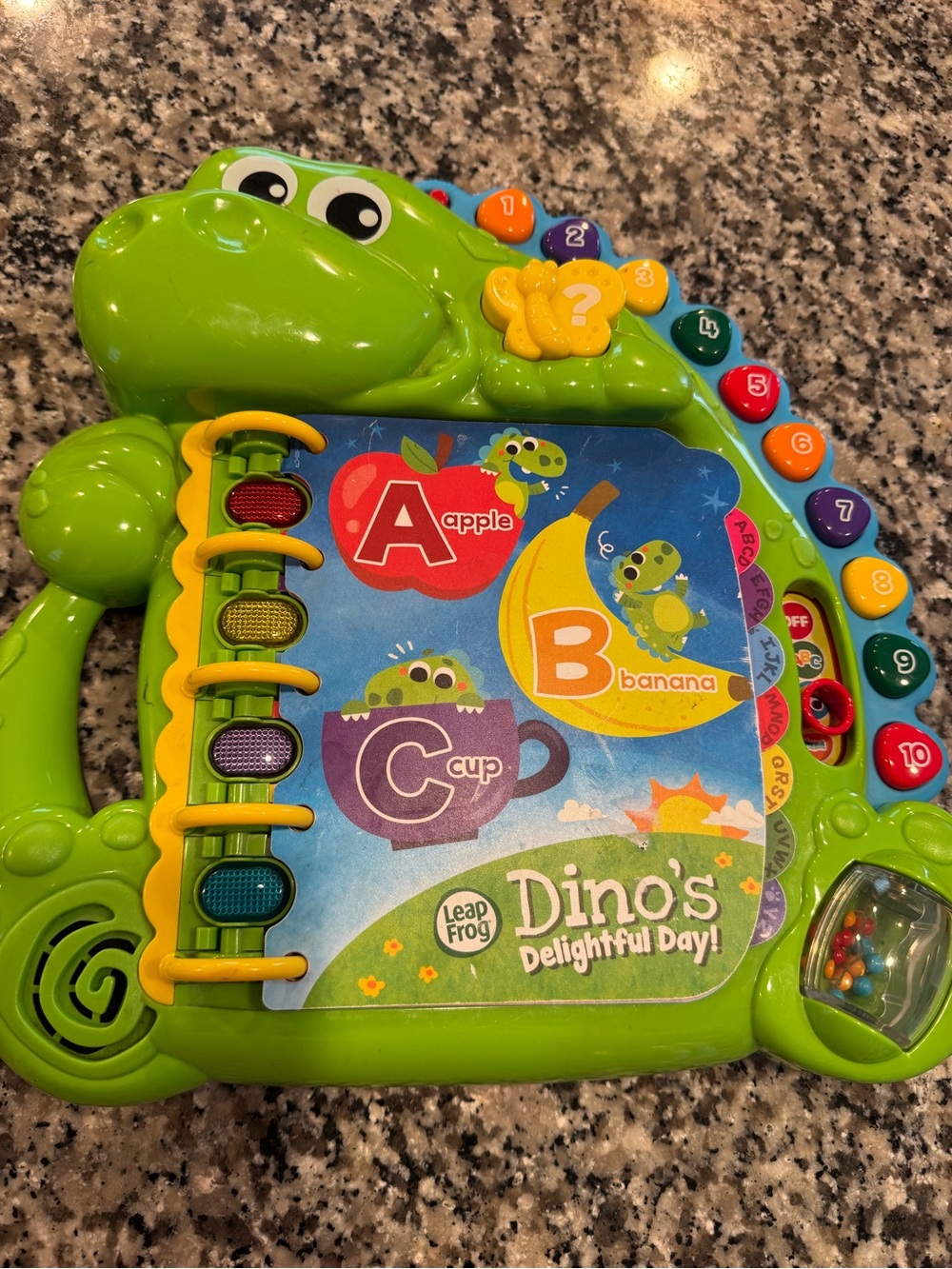 LeapFrog Dino Learning Toy - Bright Green Interactive Book